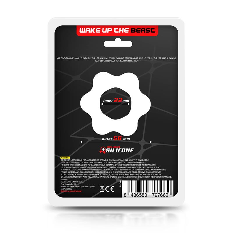 BEAST RINGS - Cock Ring Liquid Silicone 2.2 cm Black — zdjęcie 3
