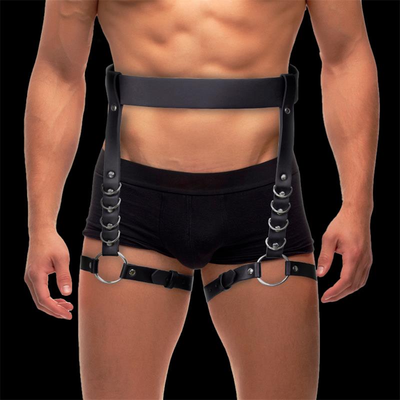 INTOYOU BDSM LINE - Didier Leg and Waist Bondage Harness Adjustable — zdjęcie 3