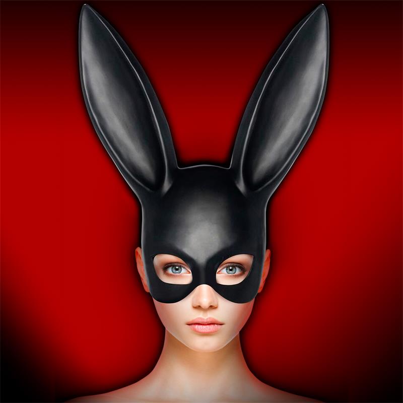 INTOYOU BDSM LINE - Allicia Bunny Mask Black — zdjęcie 3