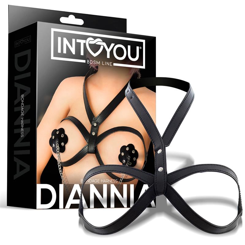 INTOYOU BDSM LINE - Diannia Bondage Breast Harness — zdjęcie 3