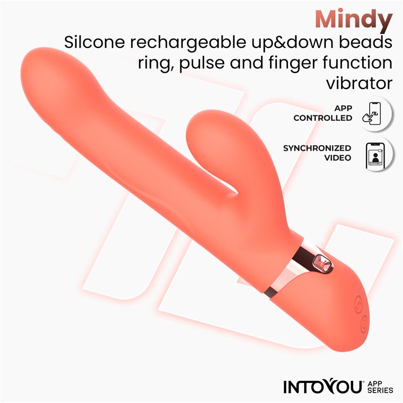 INTOYOU APP SERIES - Mindy Vibe with Up and Down Beads Ring, Finger and Pulsation with APP — zdjęcie 3
