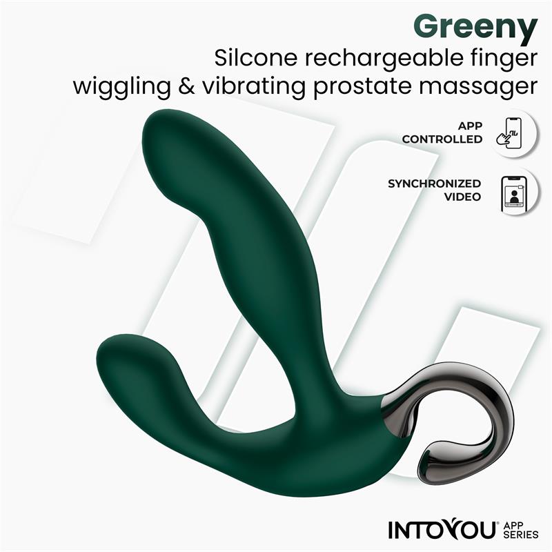 INTOYOU APP SERIES - Greeny Prostate Massager with Finger Wiggling and App — zdjęcie 3