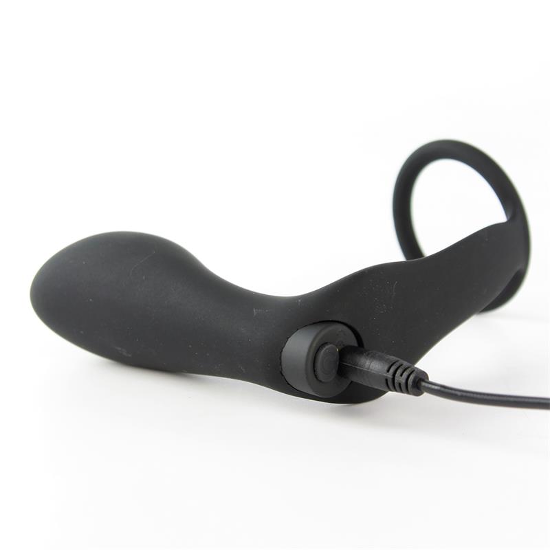 TARDENOCHE - Ansel Anal Plug with Vibration and Cock Ring USB Silicone — zdjęcie 3