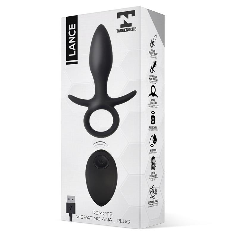 TARDENOCHE - Lance Anal Plug Remote Control Liquified Silicone USB — zdjęcie 3