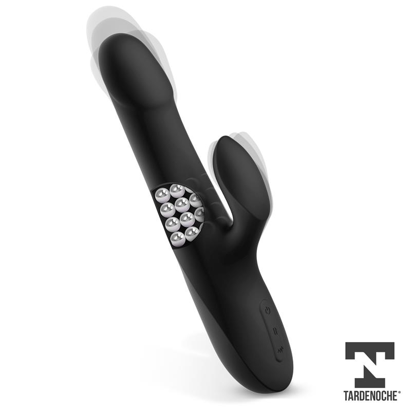 TARDENOCHE - Squidy Vibe with Thrusting Movement and Rotating Beads USB Silicone — zdjęcie 3