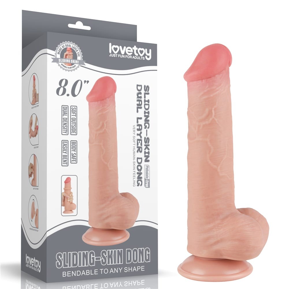 Dildo z przyssawk¹ 20,8 cm Lovetoy — zdjęcie 2
