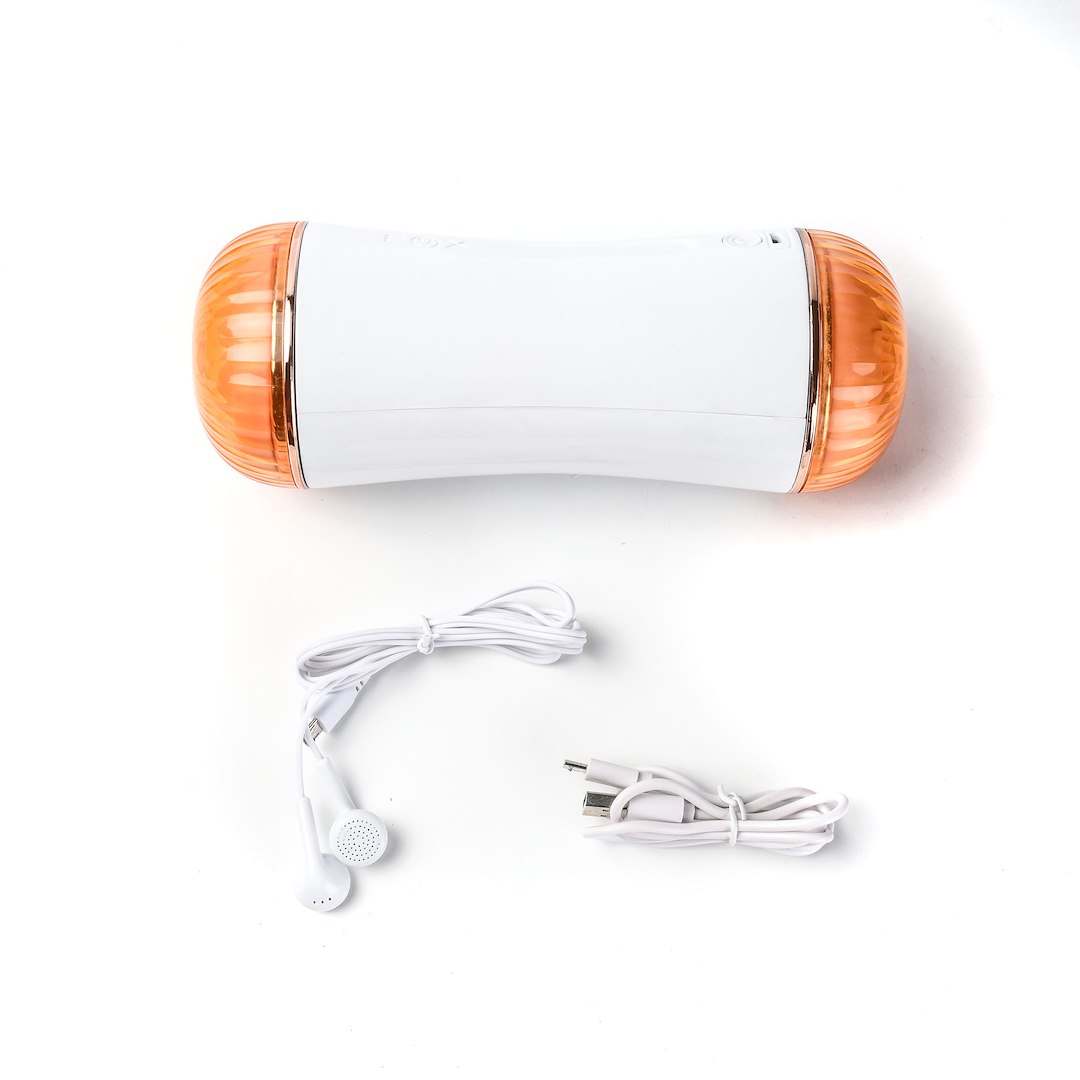 Velvet Touch - Masturbator Z Wibracj¹ Dwustronny Wagina Anus  Cyberskóra £adowany Usb Bia³y — zdjęcie 4