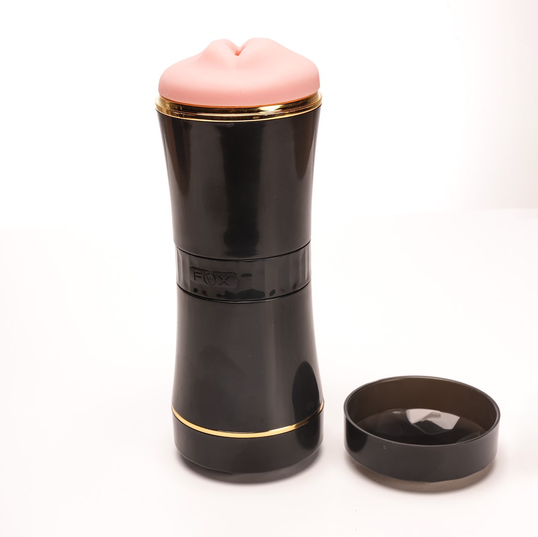 Velvet Touch - Masturbator Dwustonny Koñce Wagina Usta Czarny — zdjęcie 4