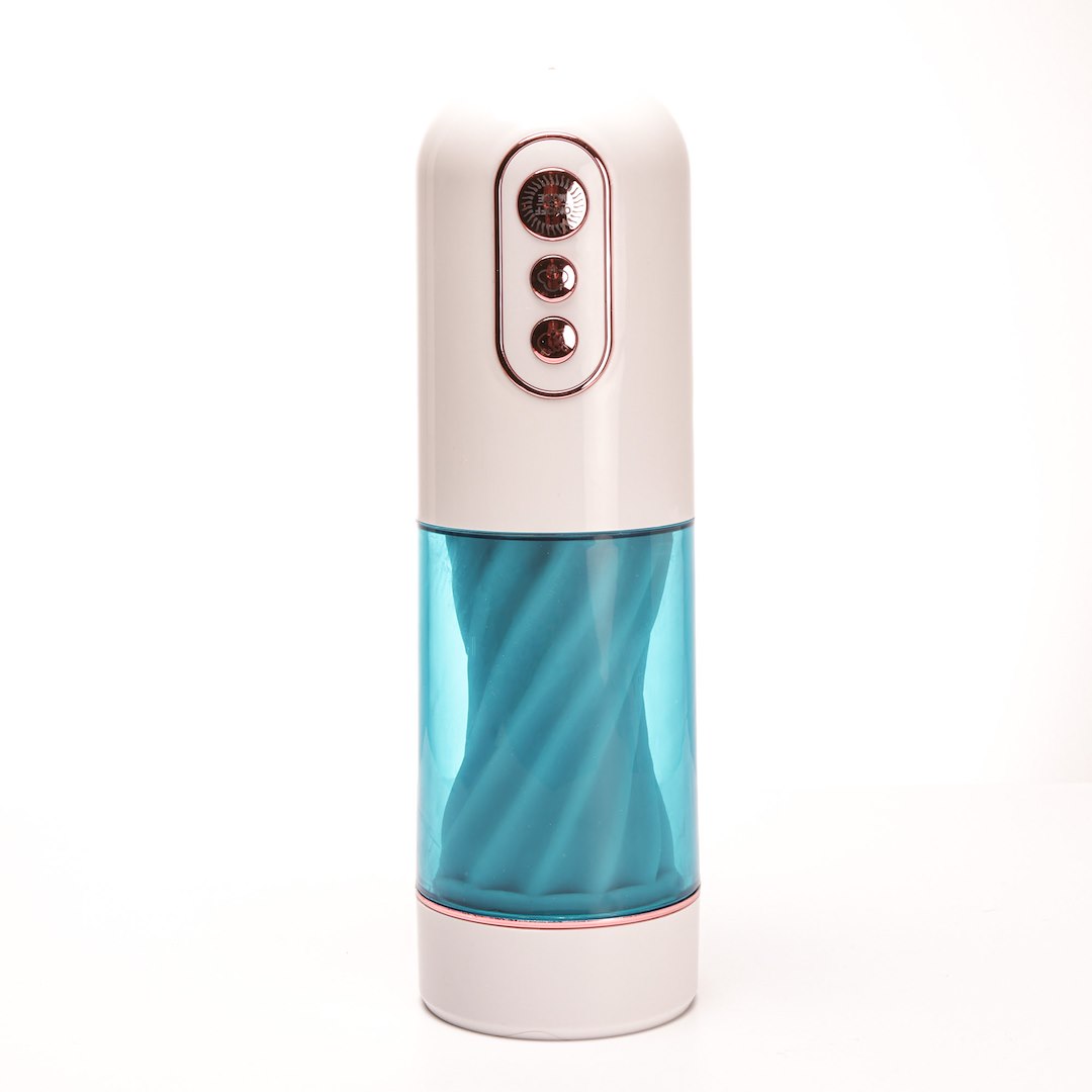 Velvet Touch - Masturbator Z Wibracj¹ Ssaniem Cyberskóra £adowany Usb Bia³y — zdjęcie 4