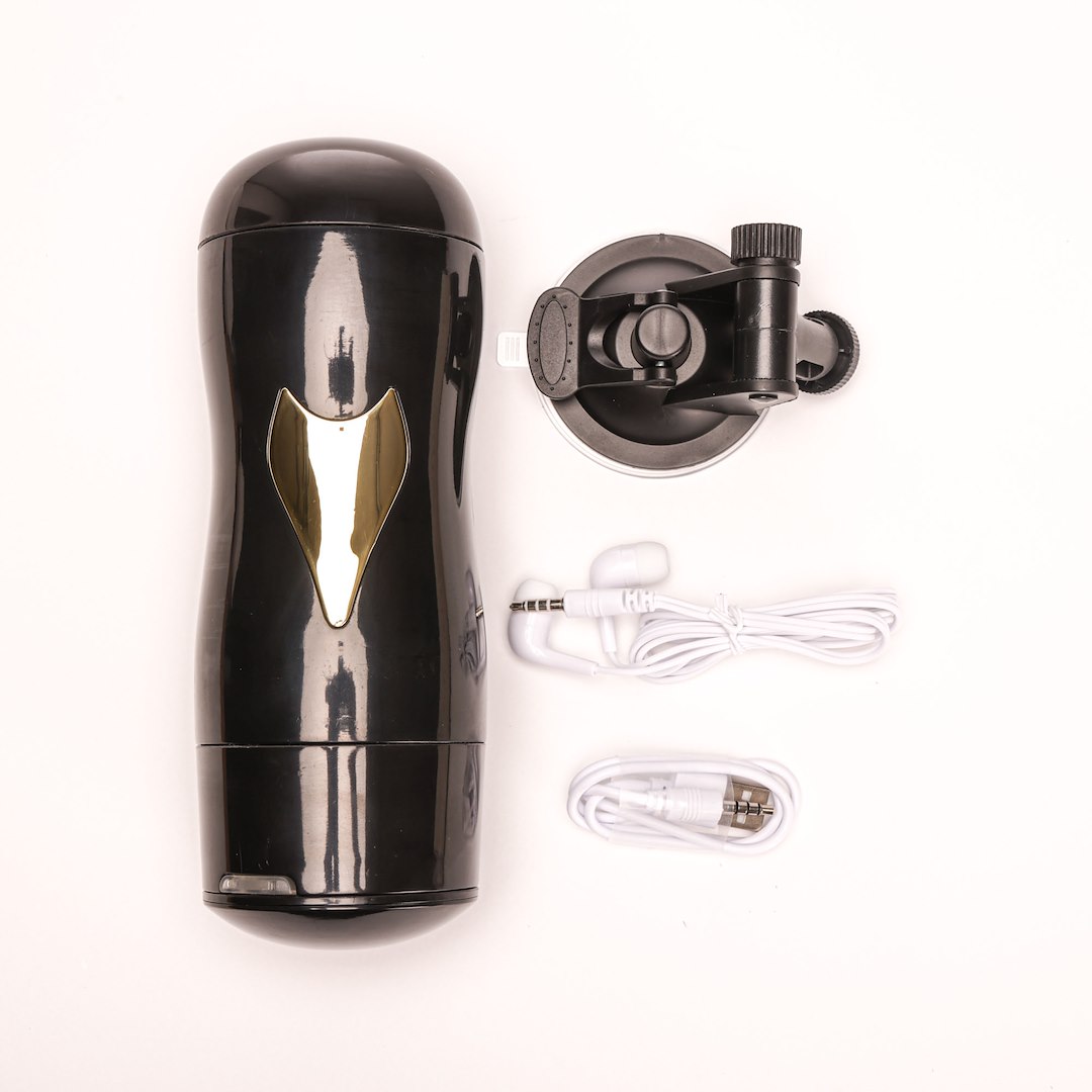 Velvet Touch - Masturbator Z Wibracj¹ Wagina Cyberskóra £adowany Usb Czarny — zdjęcie 4