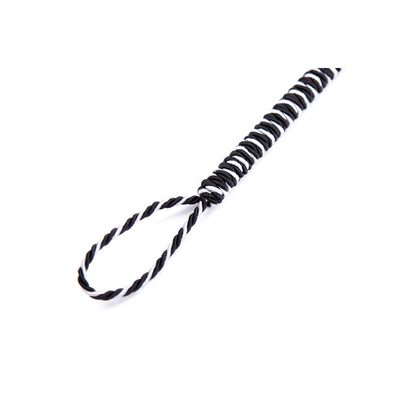 LATETOBED BDSM LINE - Feather Tickler with Wrapped 46 cm Black/White — zdjęcie 4