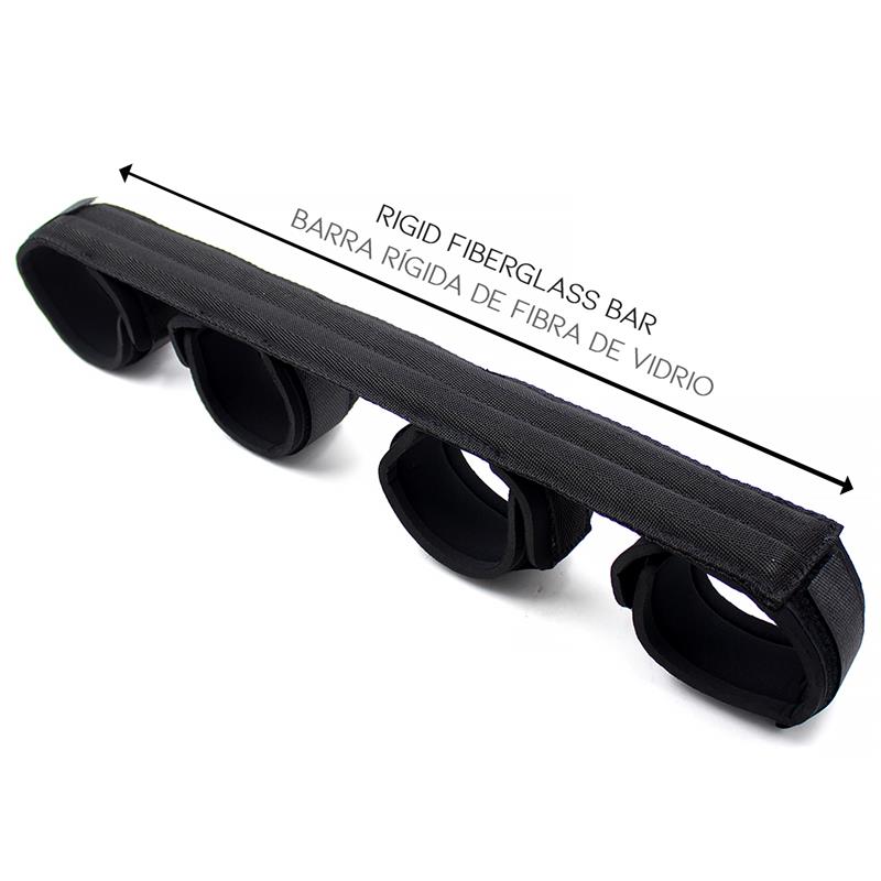 LATETOBED BDSM LINE - Spreader Bar with Rigid Bar and Soft Cuffs — zdjęcie 4