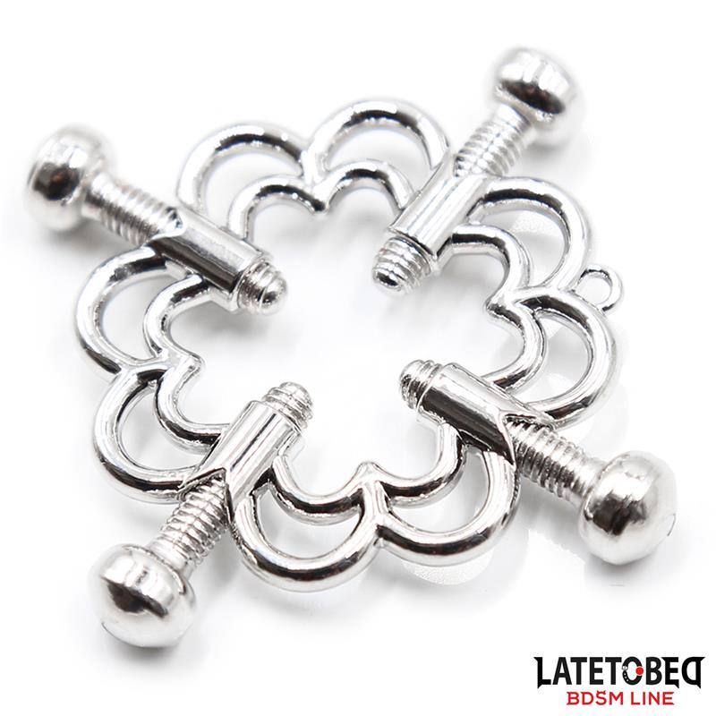 LATETOBED BDSM LINE - Metal Nipple Clamps Adjustable — zdjęcie 4