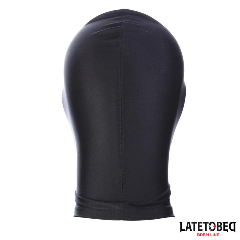 LATETOBED BDSM LINE - Open Mouth and Eyes Hood Black — zdjęcie 4