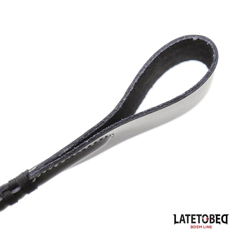 LATETOBED BDSM LINE - Classic Whip Black 60cm — zdjęcie 4