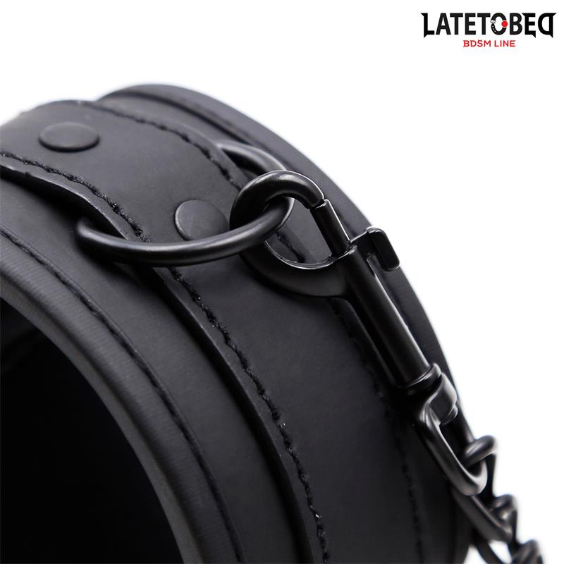 LATETOBED BDSM LINE - Solid black wrist — zdjęcie 4