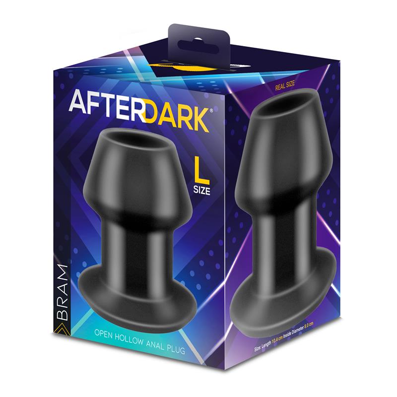 AFTERDARK - Bram Open Hollow Anal Plug Size L — zdjęcie 4