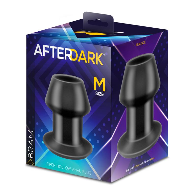 AFTERDARK - Bram Open Hollow Anal Plug Size M — zdjęcie 4