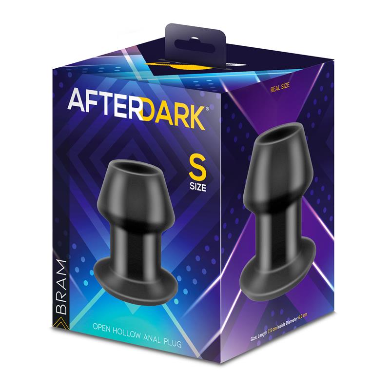 AFTERDARK - Bram Open Hollow Anal Plug Size S — zdjęcie 4