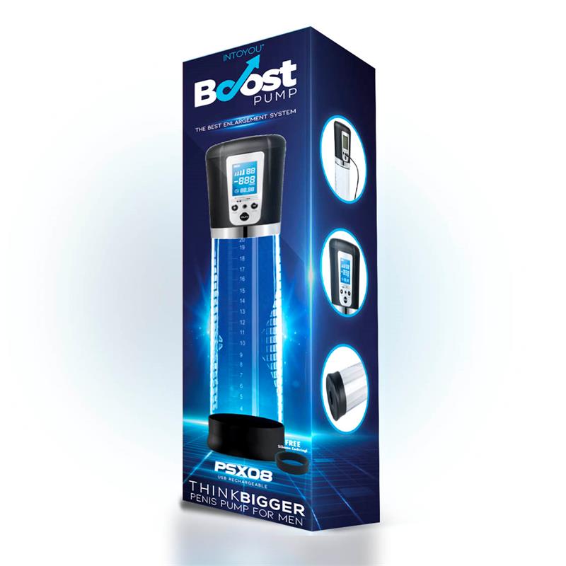 BOOST PUMPS - Automatic Penis Pump with LCD Screen PSX08 USB — zdjęcie 4
