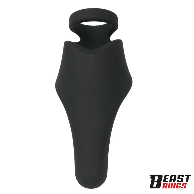 BEAST RINGS - Double Penis Ring Solid Silicone 37/45 mm — zdjęcie 4