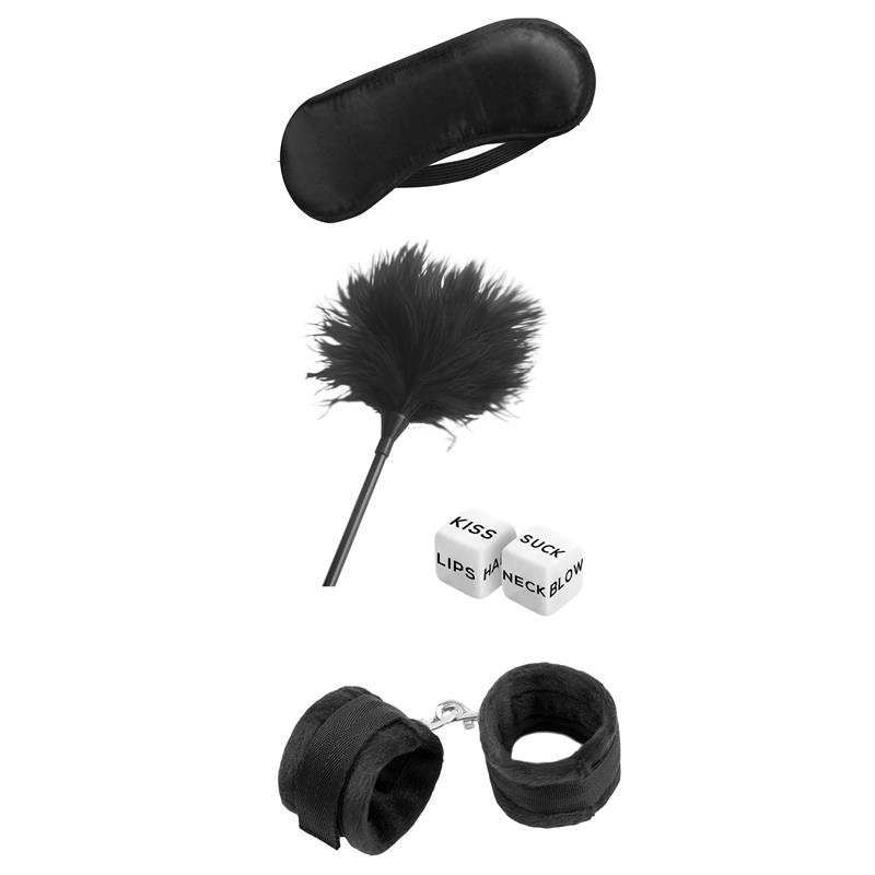 INTOYOU BDSM LINE - Starters Bondage Set 4 Pieces Black — zdjęcie 4