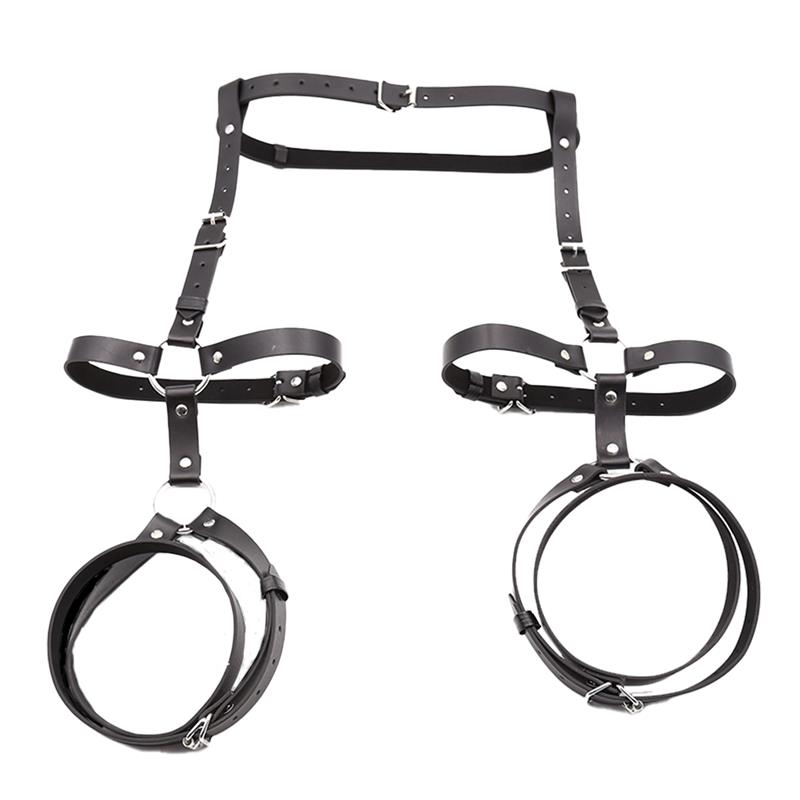INTOYOU BDSM LINE - Fabian Leg and Waist Bondage Harness Adjustable — zdjęcie 4