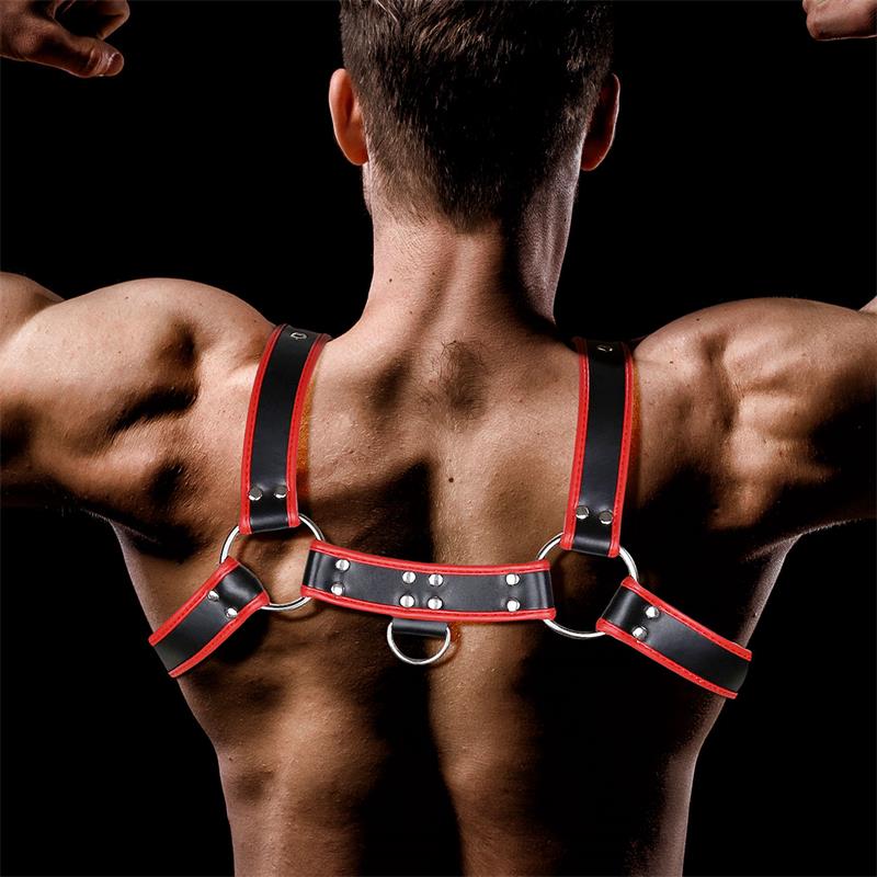 INTOYOU BDSM LINE - Odiseo Chest Bondage Harness for Men Vegan Leather — zdjęcie 4