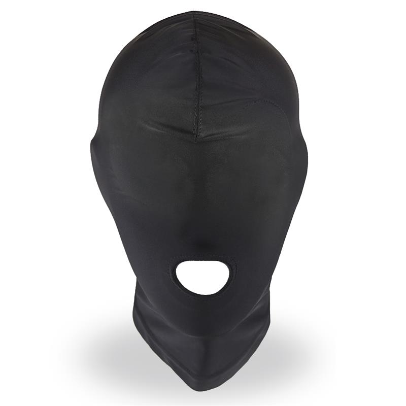 INTOYOU BDSM LINE - Lilith Incognito Mask with Opening in the Mouth Black — zdjęcie 4