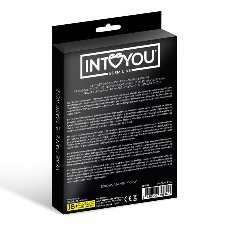 INTOYOU BDSM LINE - Fellicia Venetian Mask No. 2 — zdjęcie 4