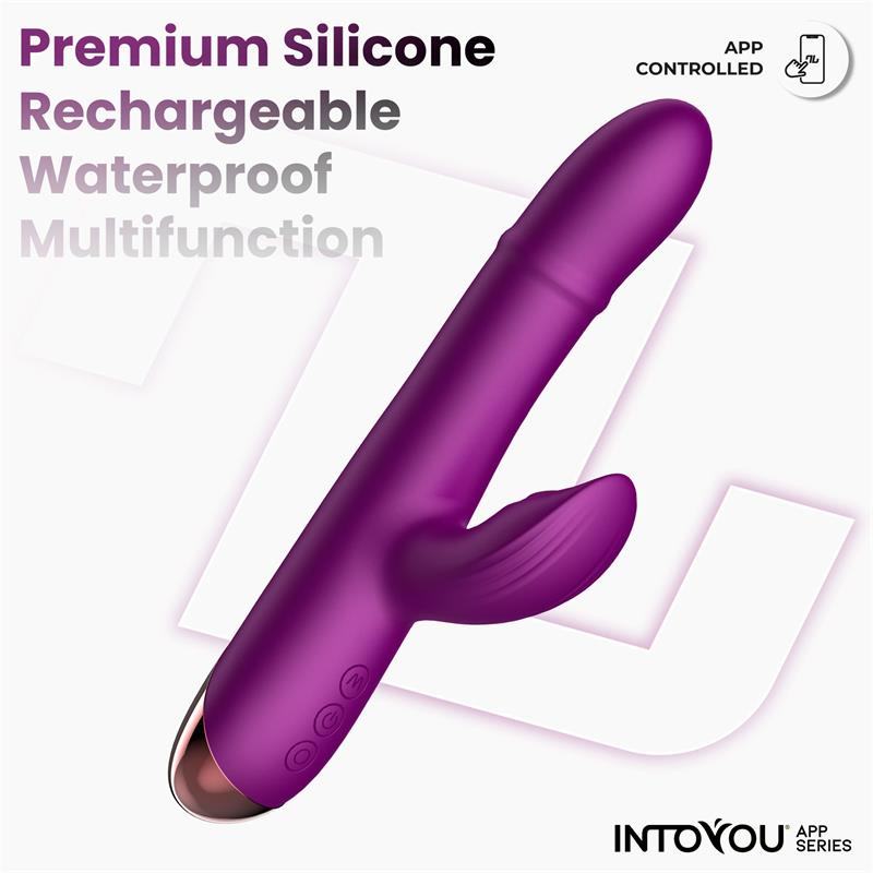 INTOYOU APP SERIES - Sendel Vibe with Up and Down Internal Beads Ring and Pulsation with App — zdjęcie 4