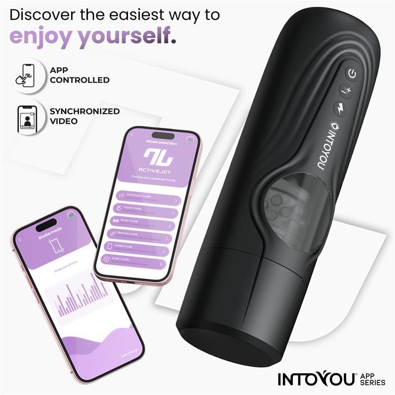 INTOYOU APP SERIES - Egor Thrusting and Rotating Male Masturbator with App — zdjęcie 4