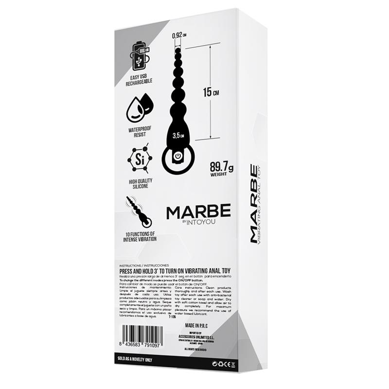 TARDENOCHE - Marbe Anal Chain with Vibration USB Silicone — zdjęcie 4