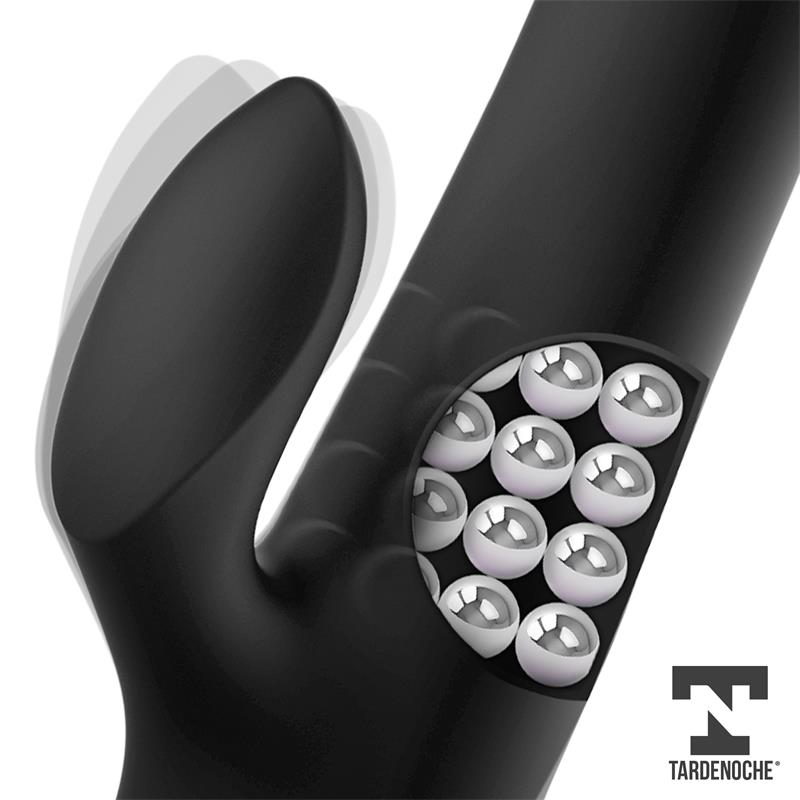 TARDENOCHE - Squidy Vibe with Thrusting Movement and Rotating Beads USB Silicone — zdjęcie 4