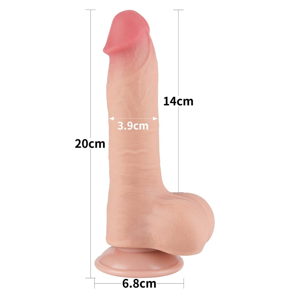 Dildo z przyssawk¹ 20 cm Lovetoy — zdjęcie 4