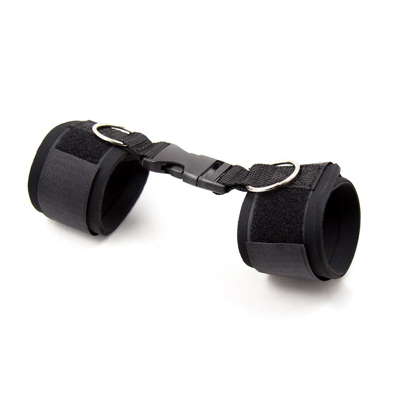 LATETOBED BDSM LINE - Neoprene Ankle Cuffs with Velcro Black