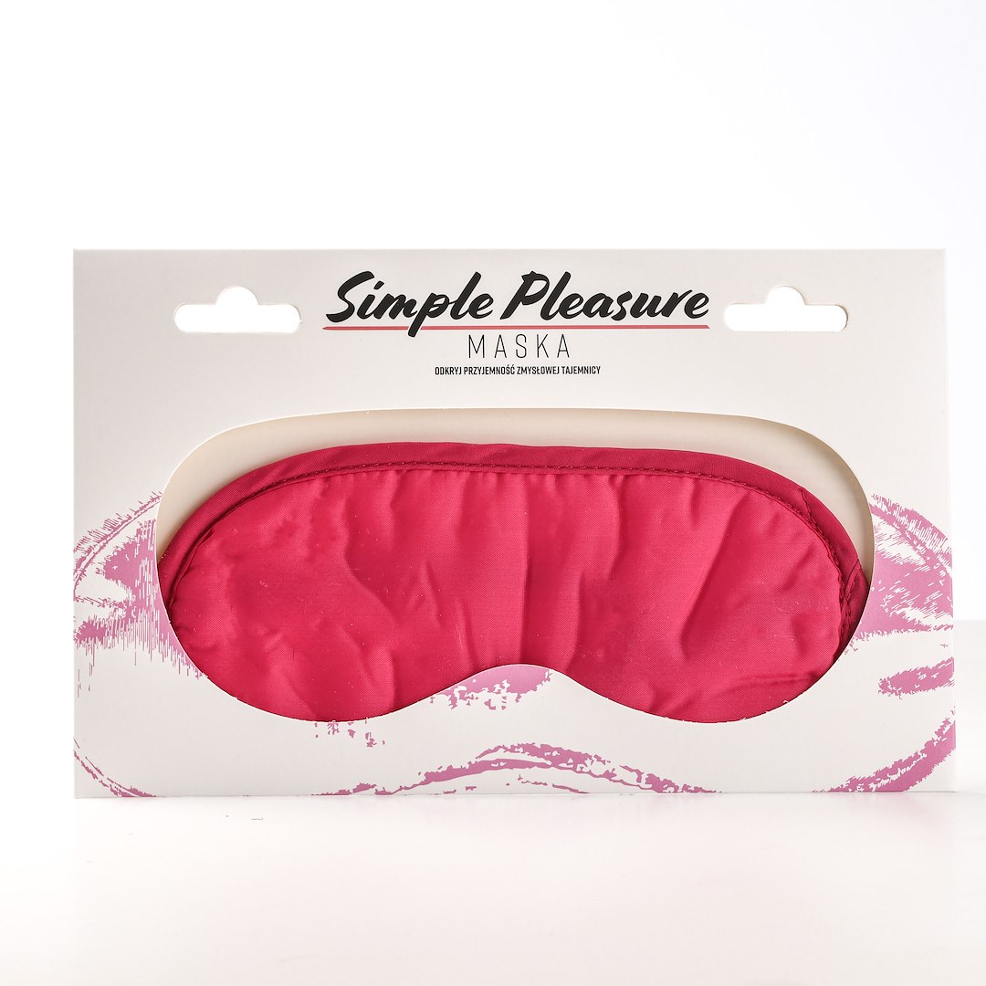 Simple Pleasure - Maska Na Oczy Satynowa Ró¿owa