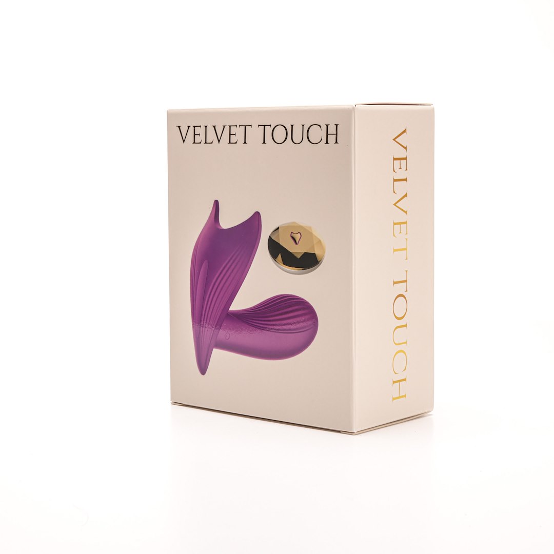 Velvet Touch - Stymulator £echtaczki Sterowany Bezprzewodowo £adowany Usb Fioletowy