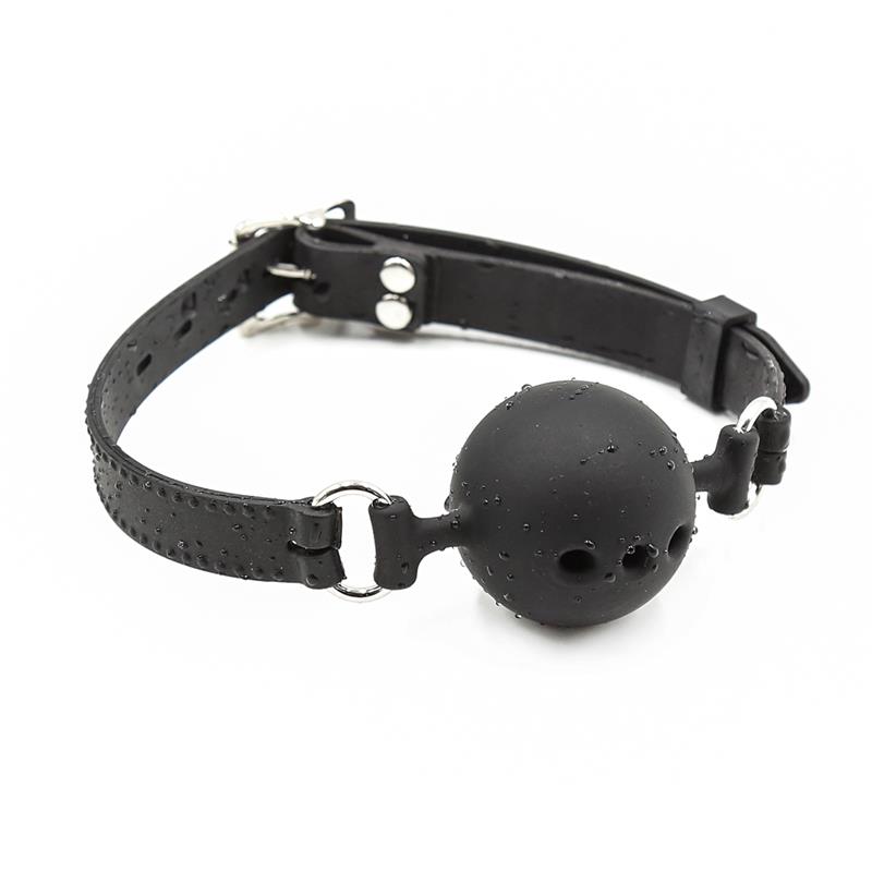 LATETOBED BDSM LINE - Silicone Breathable Ball Gags 4,5 cm Size M Black