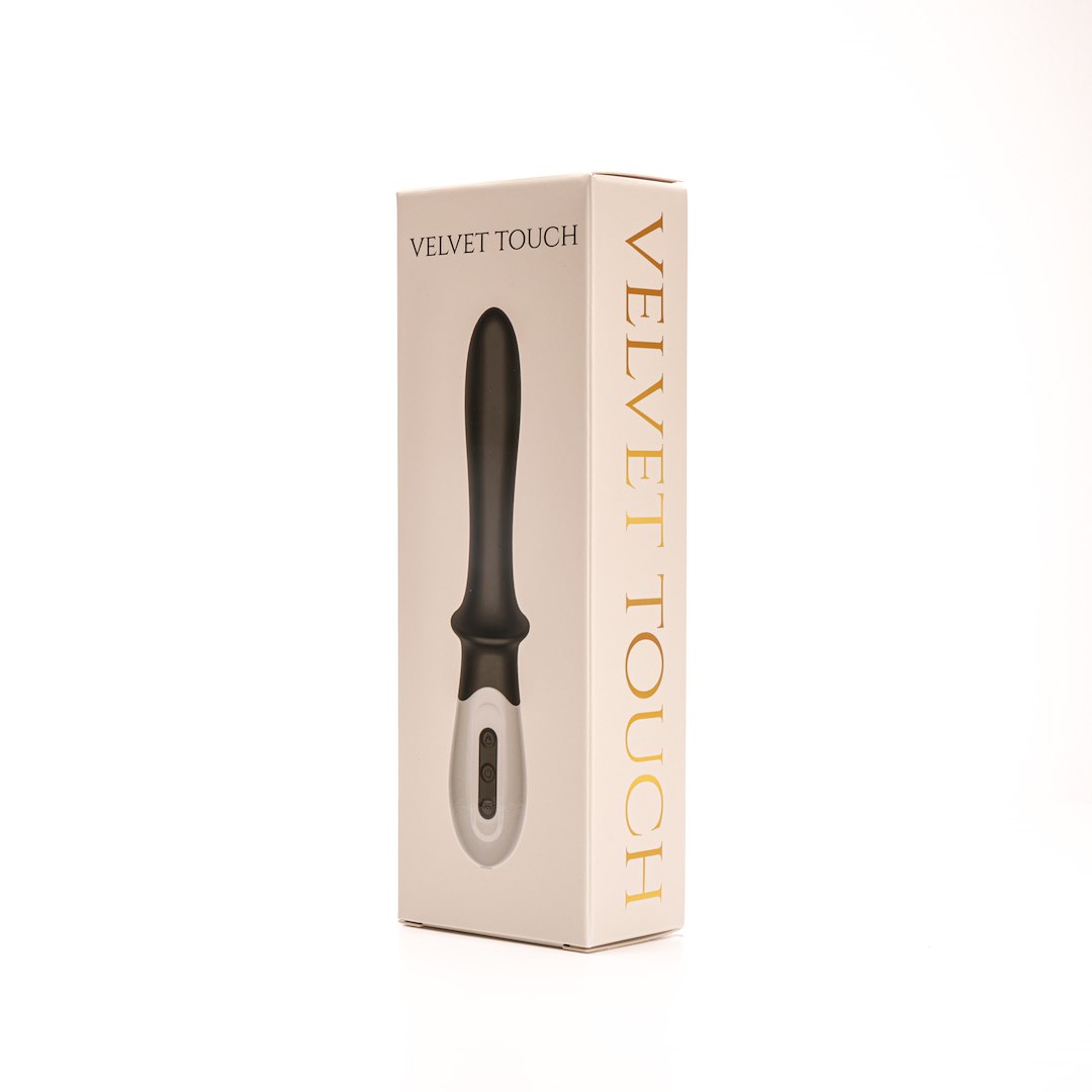 Velvet Touch - Wibrator Silikonowy Stymulacja Punktu G £adowany Usb Czarny