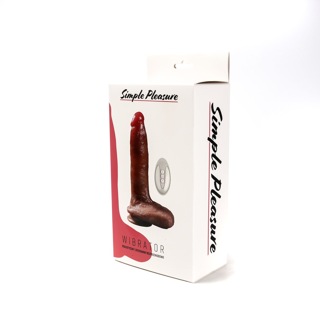 Simple Pleasure - Wibrator Realistyczny Sterowany Zdalnie £adowany Usb