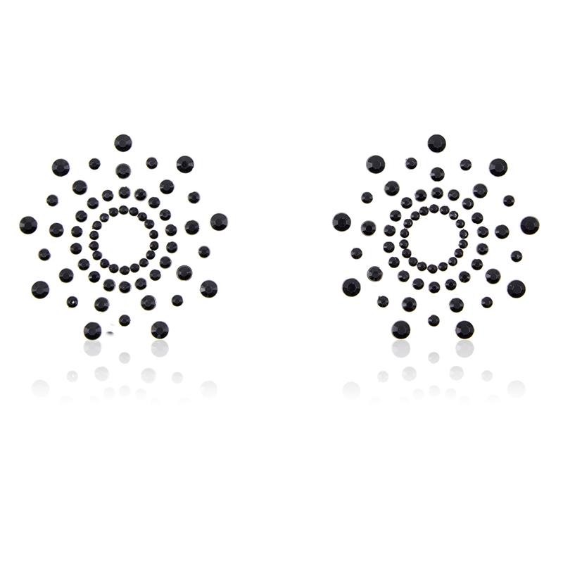LATETOBED BDSM LINE - Snowflake Nippel Covers Black
