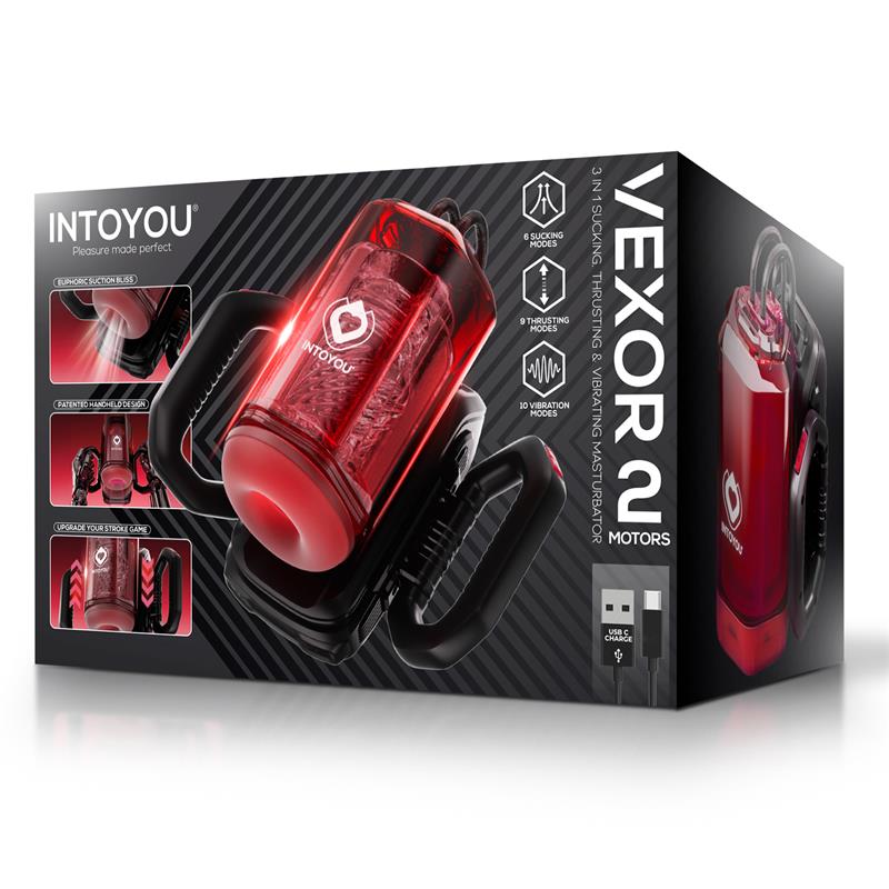 None - Vexor 3 in 1 Sucking & Thrusting Male Vibrator Cl8