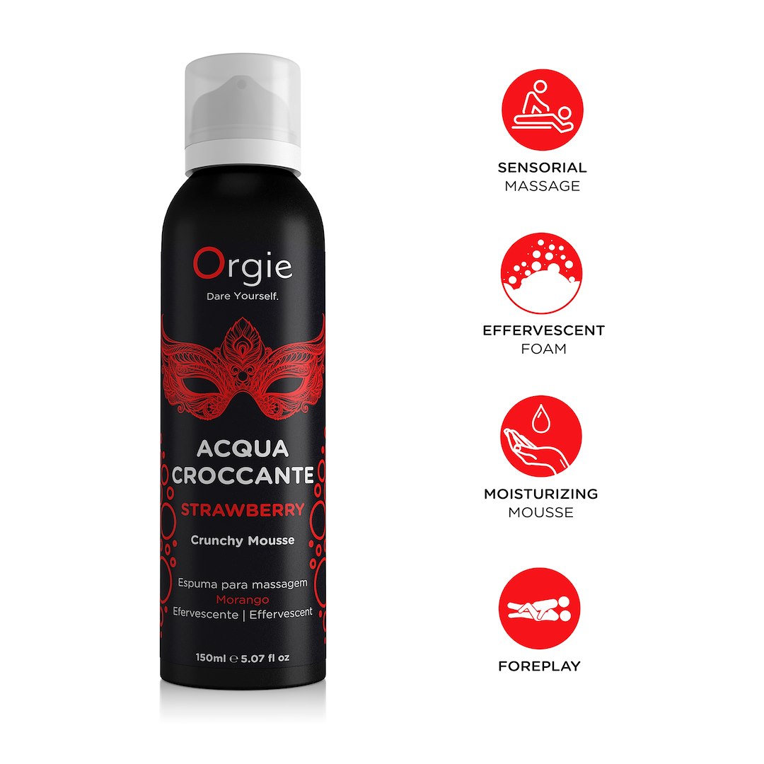 Orgie Acqua Crocante Crunch Massage Mousse Strawberry — zdjęcie 2