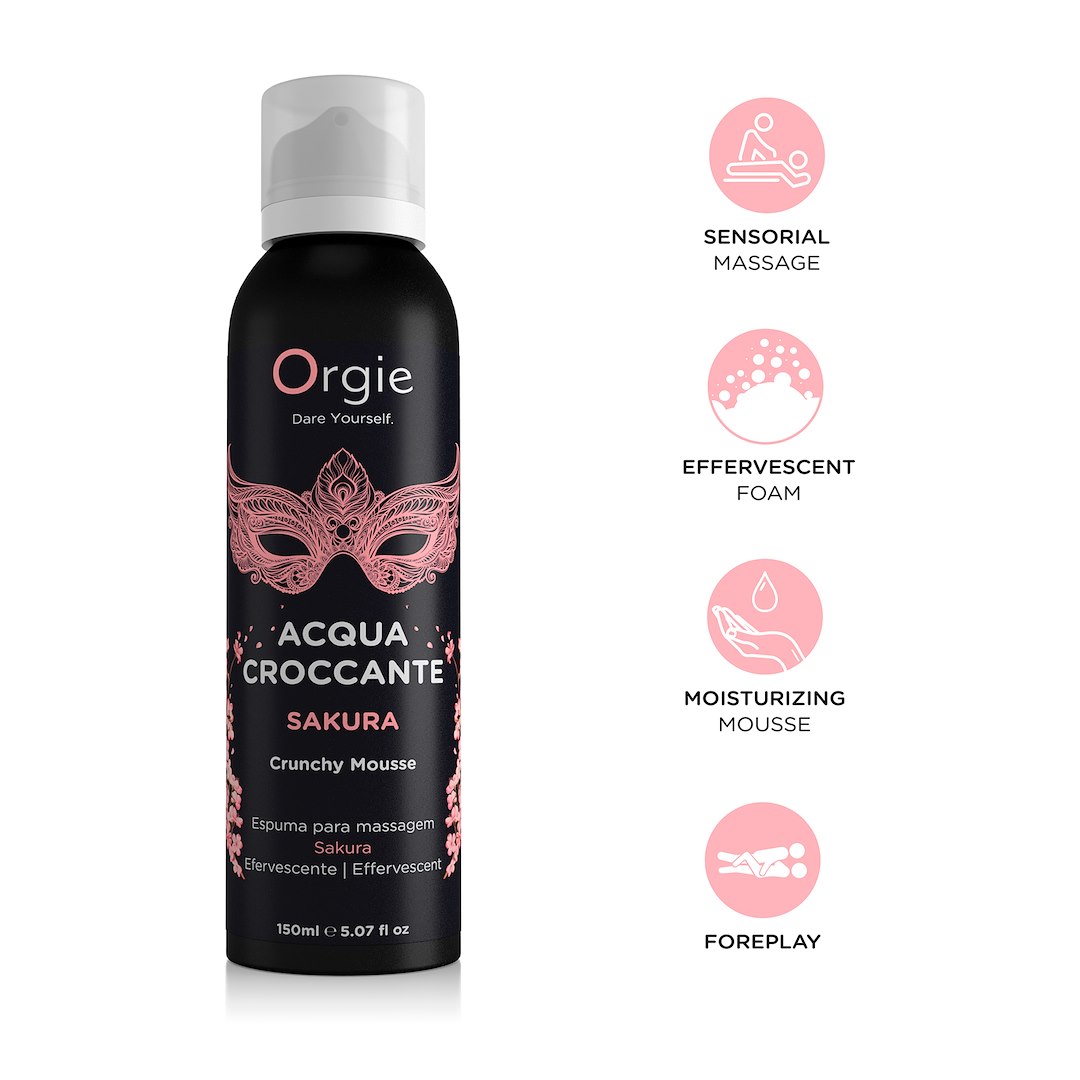 Orgie Acqua Crocante Crunch Massage Mousse Sakura — zdjęcie 2