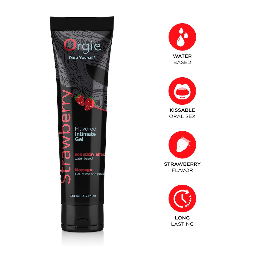 Orgie Lube Tube Strawberry Water-Based Intimate Gel — zdjęcie 3