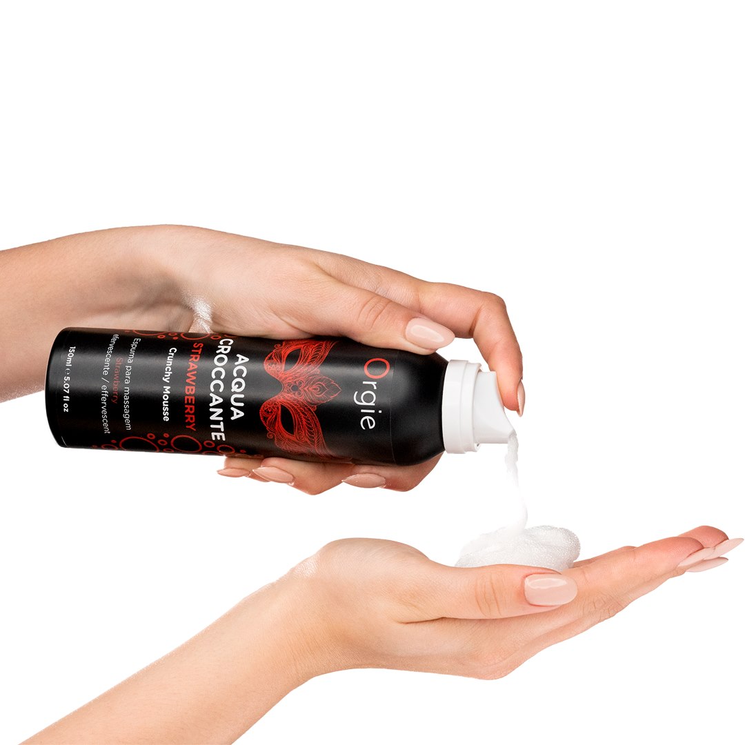 Orgie Acqua Crocante Crunch Massage Mousse Strawberry — zdjęcie 3