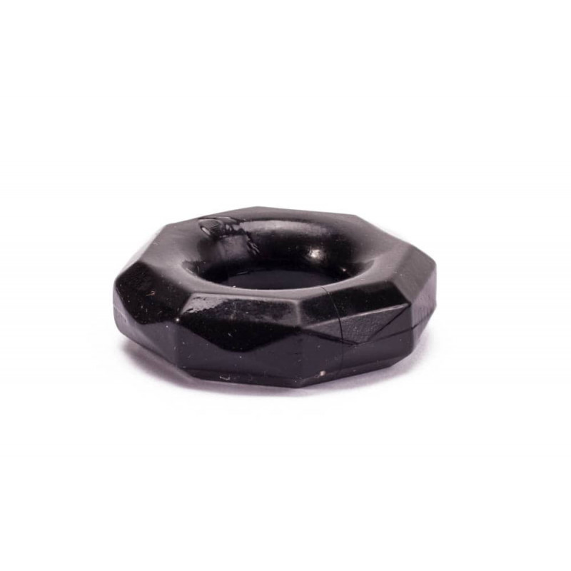 Piercieñ na penisa Lovetoy Power Plus czarny r. 2cm — zdjęcie 3