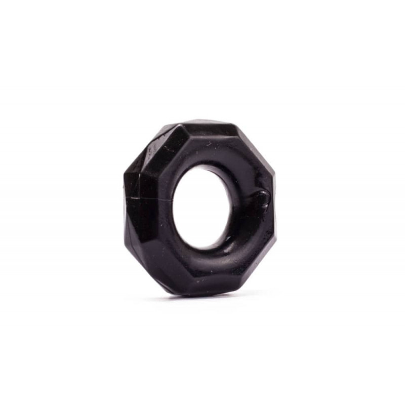 Piercieñ na penisa Lovetoy Power Plus czarny r. 2cm — zdjęcie 4