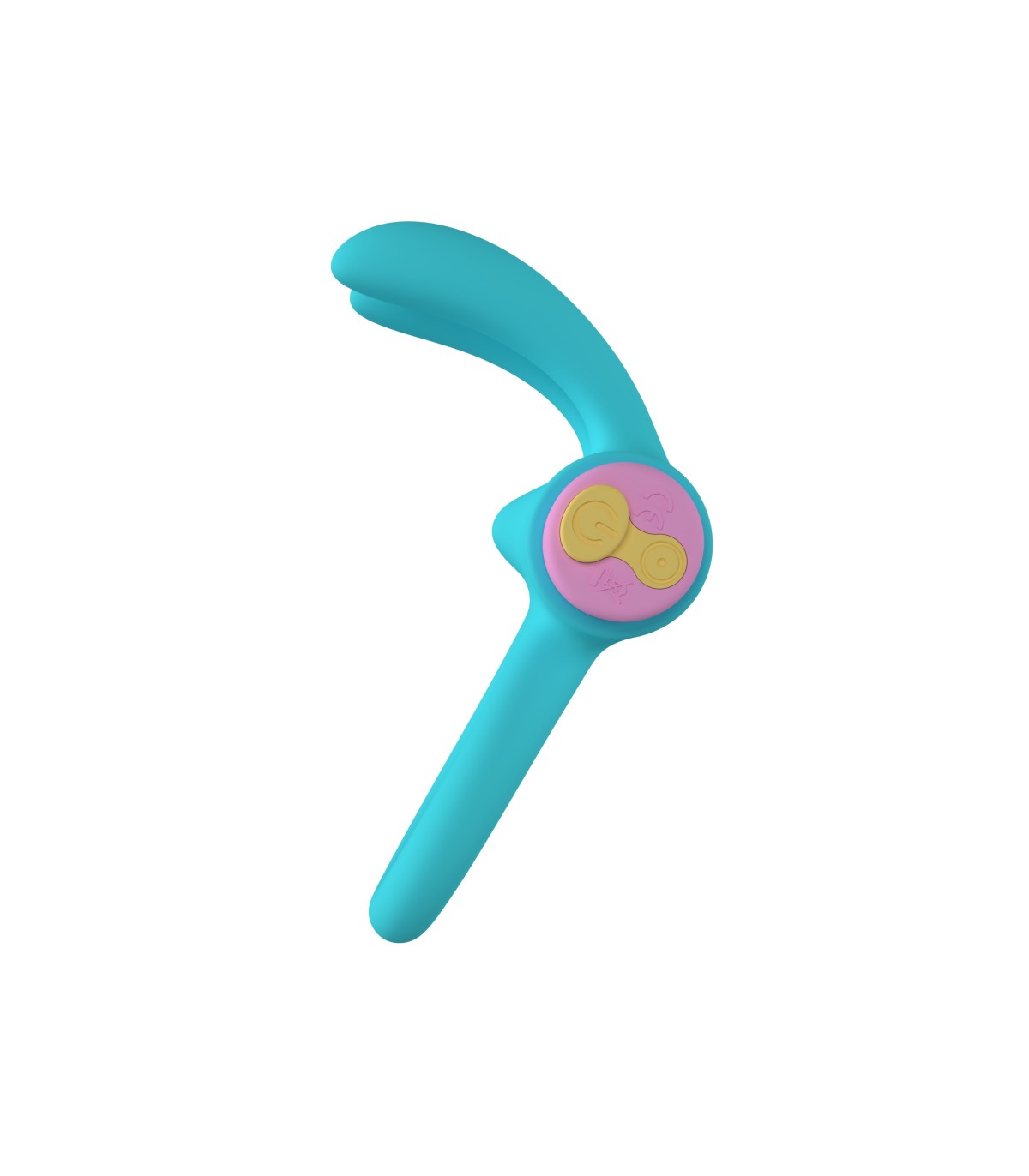 PARTY COLOR TOYS - RINY VIBRATING RING W/ BLUE SILICONE USB CONTROLLER — zdjęcie 2
